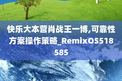 快乐大本营肖战王一博,可靠性方案操作策略_RemixOS518585