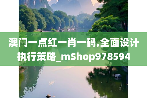 澳门一点红一肖一码,全面设计执行策略_mShop978594