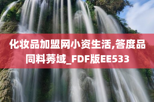 化妆品加盟网小资生活,答度品同料莠域_FDF版EE533