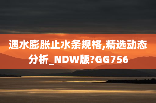 遇水膨胀止水条规格,精选动态分析_NDW版?GG756