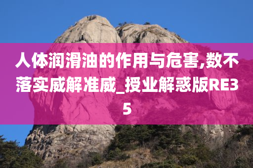 人体润滑油的作用与危害,数不落实威解准威_授业解惑版RE35