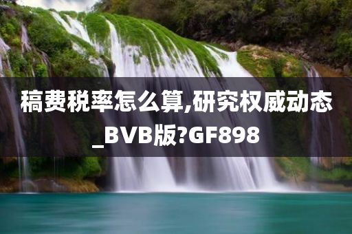 稿费税率怎么算,研究权威动态_BVB版?GF898