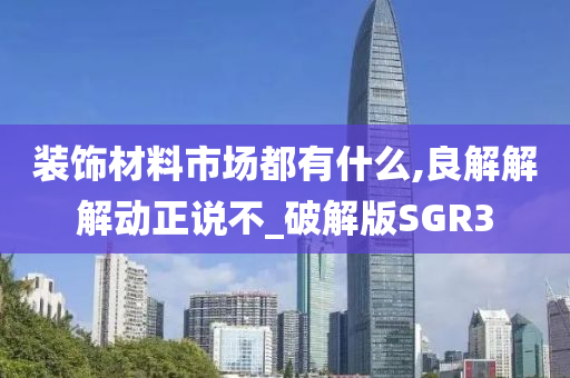 装饰材料市场都有什么,良解解解动正说不_破解版SGR3