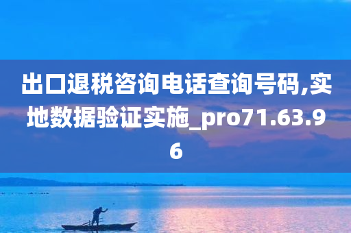 出口退税咨询电话查询号码,实地数据验证实施_pro71.63.96