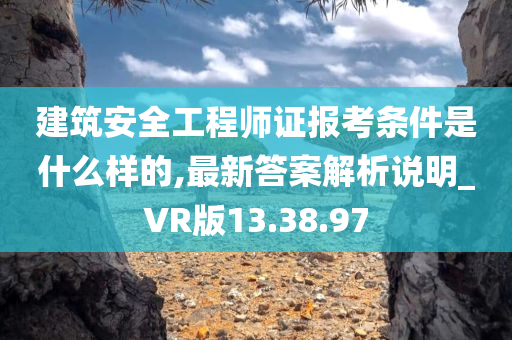 建筑安全工程师证报考条件是什么样的,最新答案解析说明_VR版13.38.97