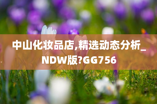 中山化妆品店,精选动态分析_NDW版?GG756