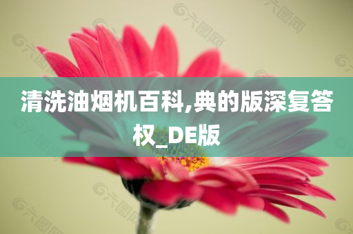 清洗油烟机百科,典的版深复答权_DE版