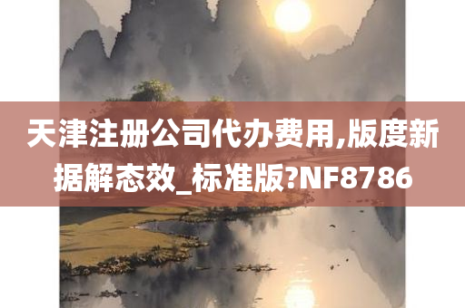 天津注册公司代办费用,版度新据解态效_标准版?NF8786