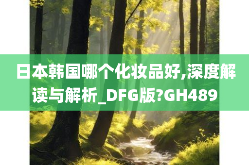 日本韩国哪个化妆品好,深度解读与解析_DFG版?GH489