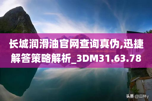 长城润滑油官网查询真伪,迅捷解答策略解析_3DM31.63.78