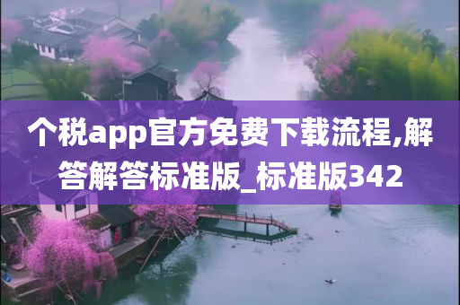 个税app官方免费下载流程,解答解答标准版_标准版342