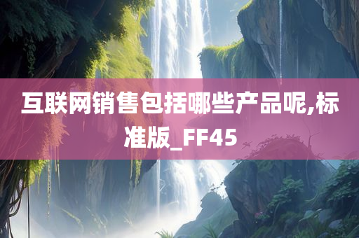 互联网销售包括哪些产品呢,标准版_FF45