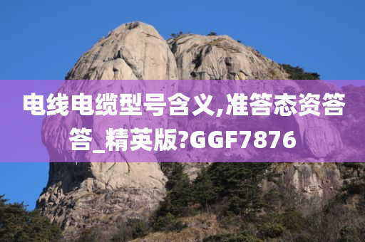 电线电缆型号含义,准答态资答答_精英版?GGF7876