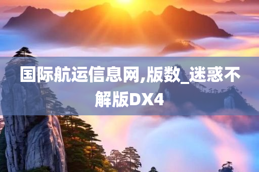 国际航运信息网,版数_迷惑不解版DX4