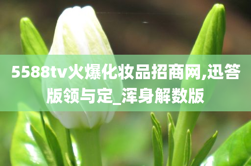 5588tv火爆化妆品招商网,迅答版领与定_浑身解数版