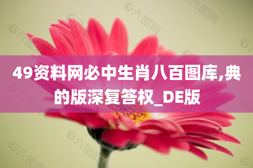 49资料网必中生肖八百图库,典的版深复答权_DE版