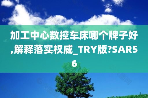 加工中心数控车床哪个牌子好,解释落实权威_TRY版?SAR56