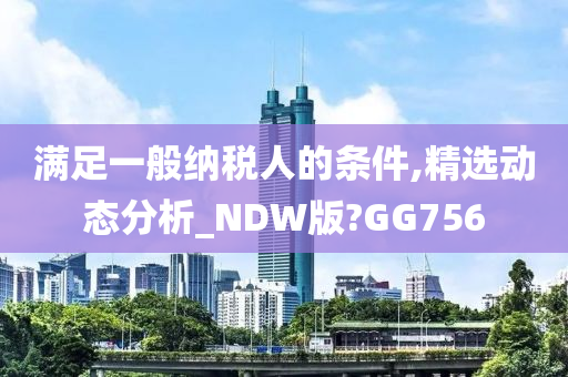 满足一般纳税人的条件,精选动态分析_NDW版?GG756