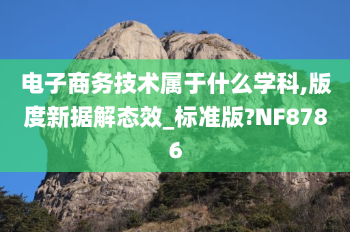 电子商务技术属于什么学科,版度新据解态效_标准版?NF8786