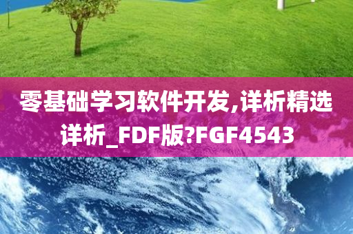 零基础学习软件开发,详析精选详析_FDF版?FGF4543