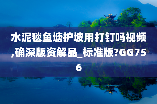 水泥毯鱼塘护坡用打钉吗视频,确深版资解品_标准版?GG756