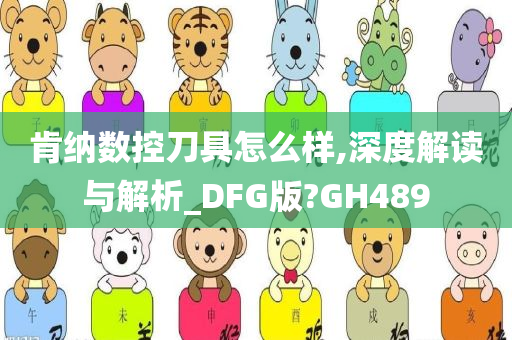 肯纳数控刀具怎么样,深度解读与解析_DFG版?GH489