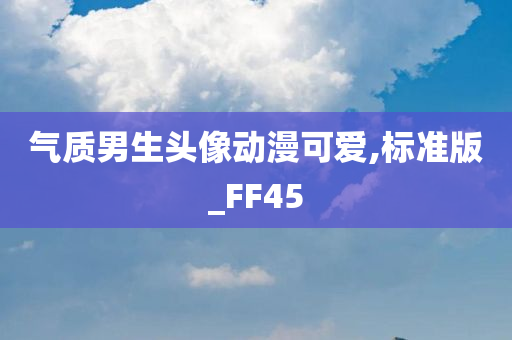 气质男生头像动漫可爱,标准版_FF45