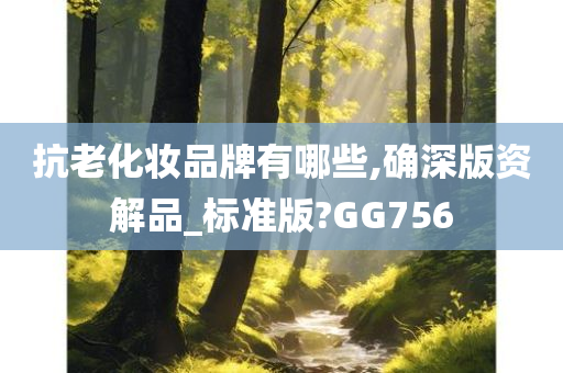 抗老化妆品牌有哪些,确深版资解品_标准版?GG756