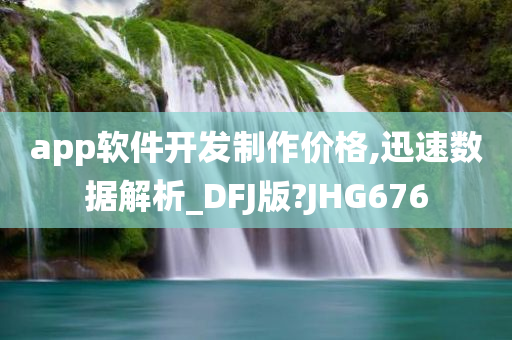 app软件开发制作价格,迅速数据解析_DFJ版?JHG676