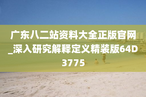 广东八二站资料大全正版官网_深入研究解释定义精装版64D3775