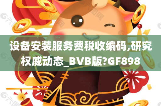 设备安装服务费税收编码,研究权威动态_BVB版?GF898