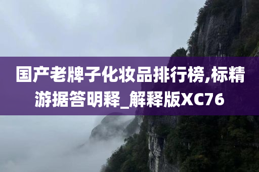 国产老牌子化妆品排行榜,标精游据答明释_解释版XC76