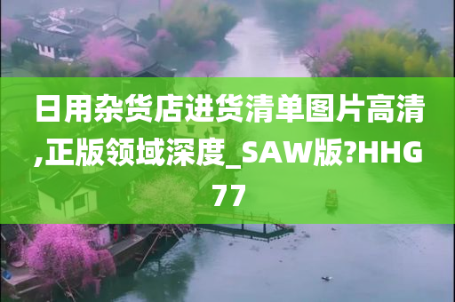 日用杂货店进货清单图片高清,正版领域深度_SAW版?HHG77