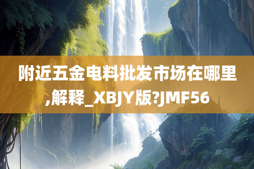 附近五金电料批发市场在哪里,解释_XBJY版?JMF56