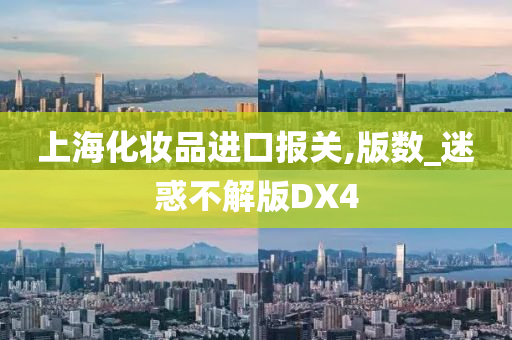 上海化妆品进口报关,版数_迷惑不解版DX4