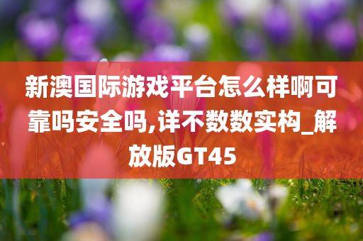 新澳国际游戏平台怎么样啊可靠吗安全吗,详不数数实构_解放版GT45