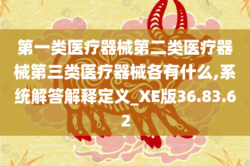 第一类医疗器械第二类医疗器械第三类医疗器械各有什么,系统解答解释定义_XE版36.83.62