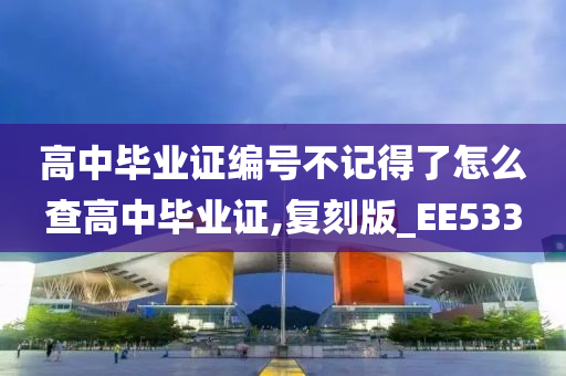 高中毕业证编号不记得了怎么查高中毕业证,复刻版_EE533