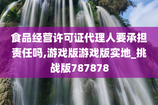 食品经营许可证代理人要承担责任吗,游戏版游戏版实地_挑战版787878