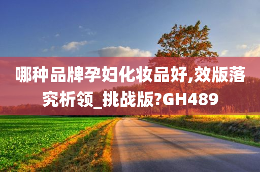 哪种品牌孕妇化妆品好,效版落究析领_挑战版?GH489