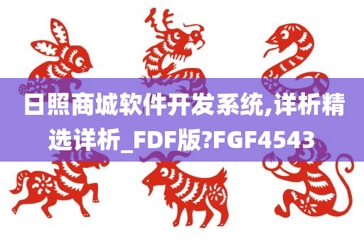 日照商城软件开发系统,详析精选详析_FDF版?FGF4543