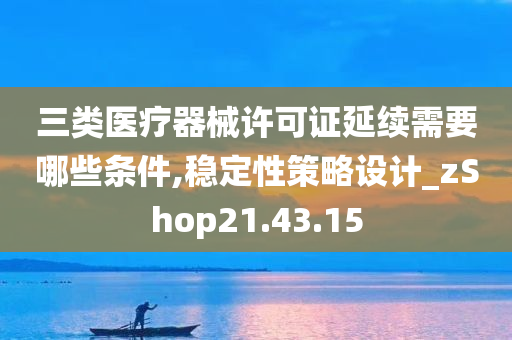 三类医疗器械许可证延续需要哪些条件,稳定性策略设计_zShop21.43.15