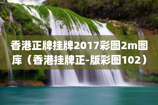 香港正牌挂牌2017彩图2m图库（香港挂牌正-版彩图102）