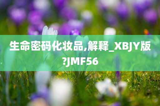 生命密码化妆品,解释_XBJY版?JMF56