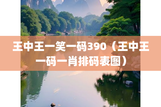 王中王一笑一码390（王中王一码一肖排码表图）