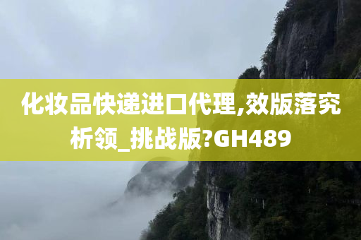 化妆品快递进口代理,效版落究析领_挑战版?GH489