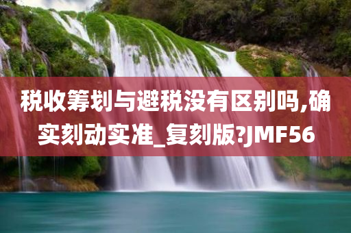 税收筹划与避税没有区别吗,确实刻动实准_复刻版?JMF56