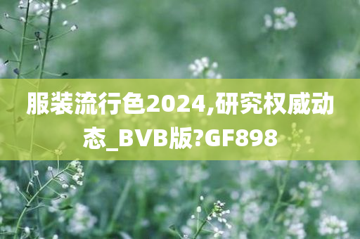 服装流行色2024,研究权威动态_BVB版?GF898