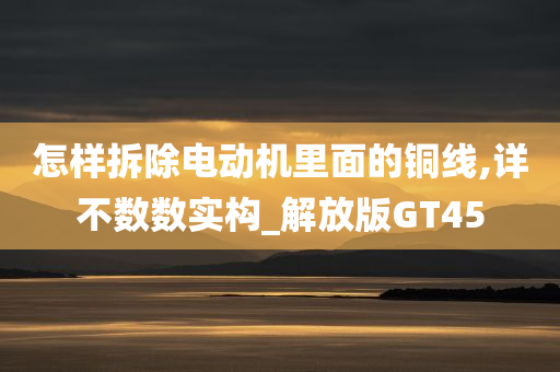 怎样拆除电动机里面的铜线,详不数数实构_解放版GT45