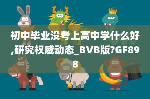 初中毕业没考上高中学什么好,研究权威动态_BVB版?GF898